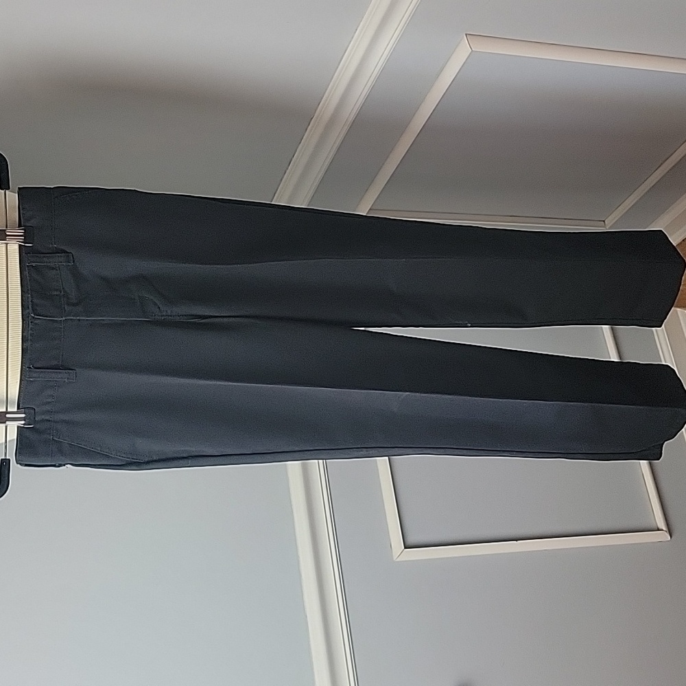 DICKIES Black Chino Style Straight Leg Adjustable Waist Dress Holiday Pants 12